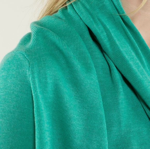 Lululemon Iconic Sweater Wrap Heathered Bali Breeze - Picture 5 of 12